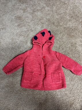 Baby gap knit ladybug sweater